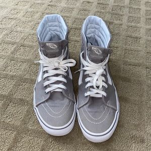 gray sk8 hi vans